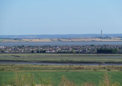 Canvey from Hadleigh Castle