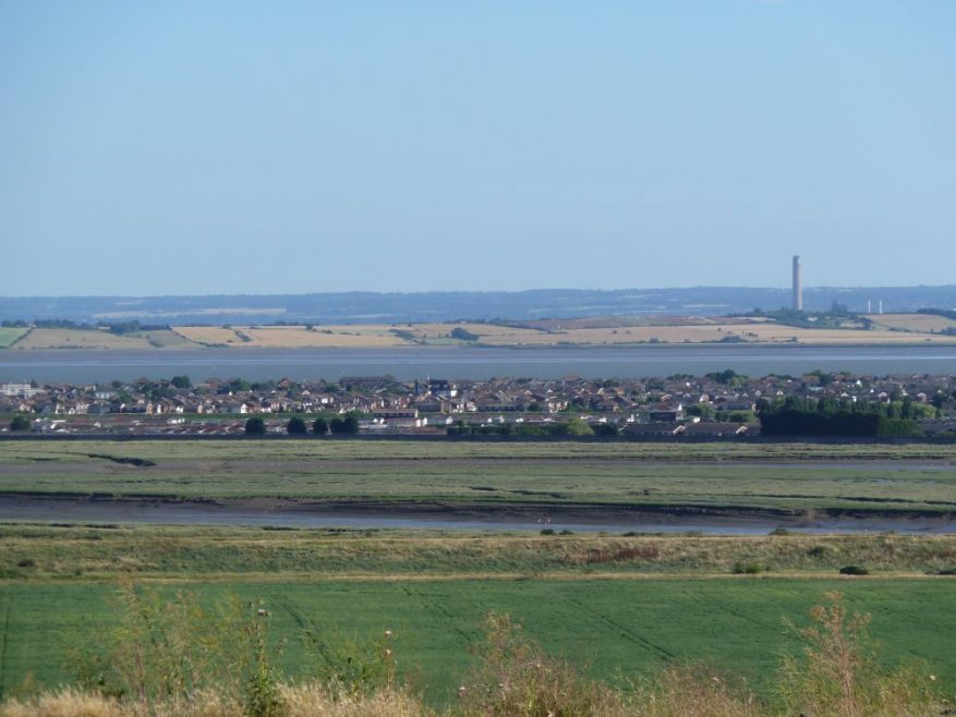 Canvey from Hadleigh Castle