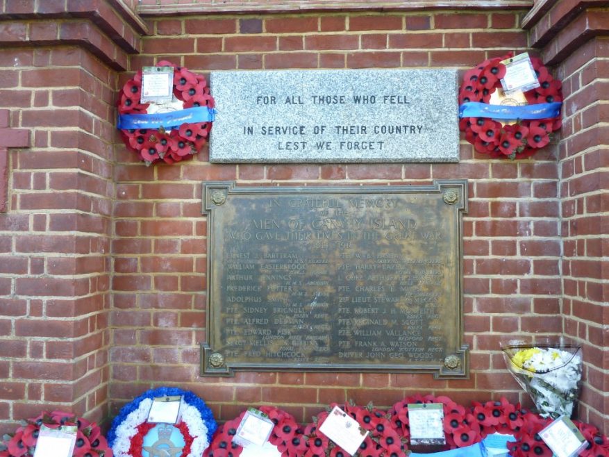 The plaque is reunited with the main war memorial in time for Remembrance day 2010 | Janet Penn
