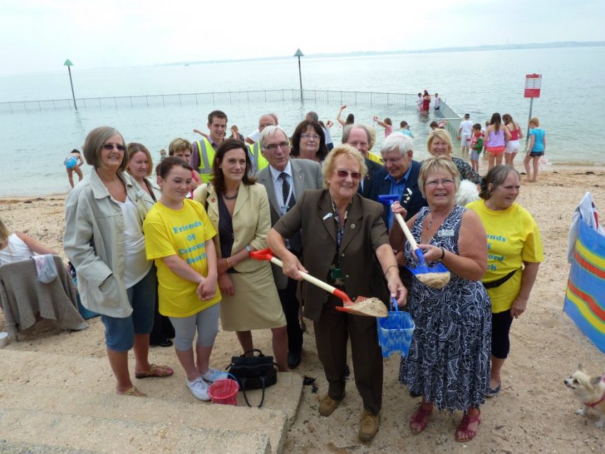 At last the repairs to Canvey's Tidal pool has been finished and today was handed over to the Town Council | Janet Penn
