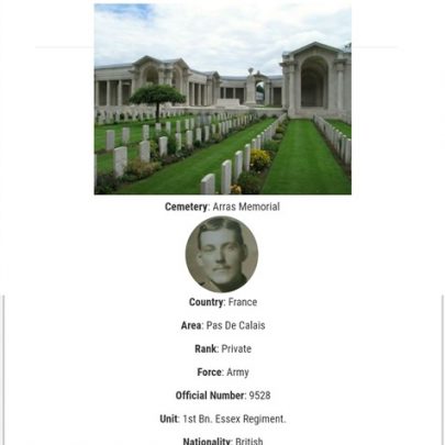 1914-18 Soldiers Death