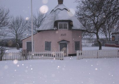 Dutch Cottage in the snow