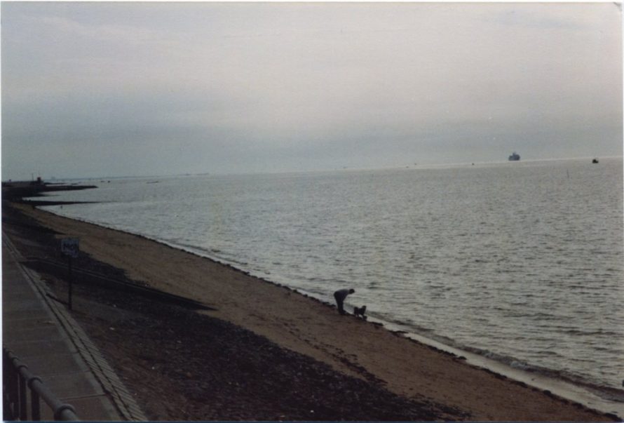 Lifeguard Station to the far left, Southend pier on the horizon | Ernest Cutler